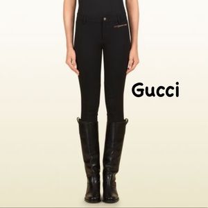 Authentic Gucci black riding style pants Sz 40